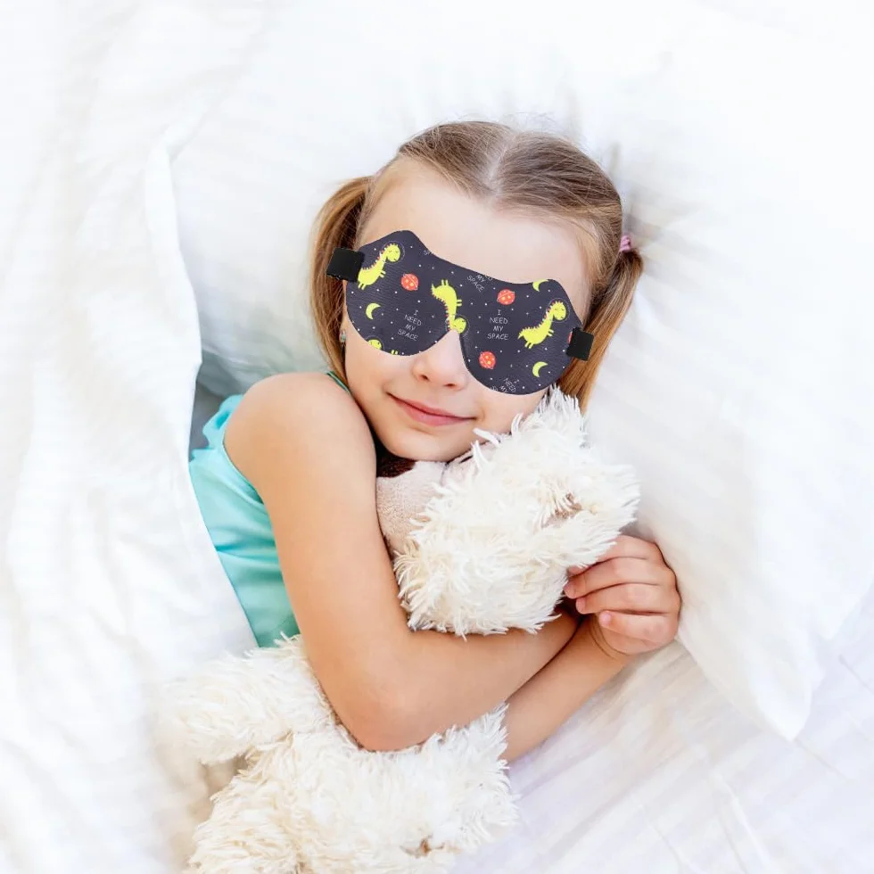 Antifaz 3D Dormir Niños Dinosaurios con Correa Ajustable