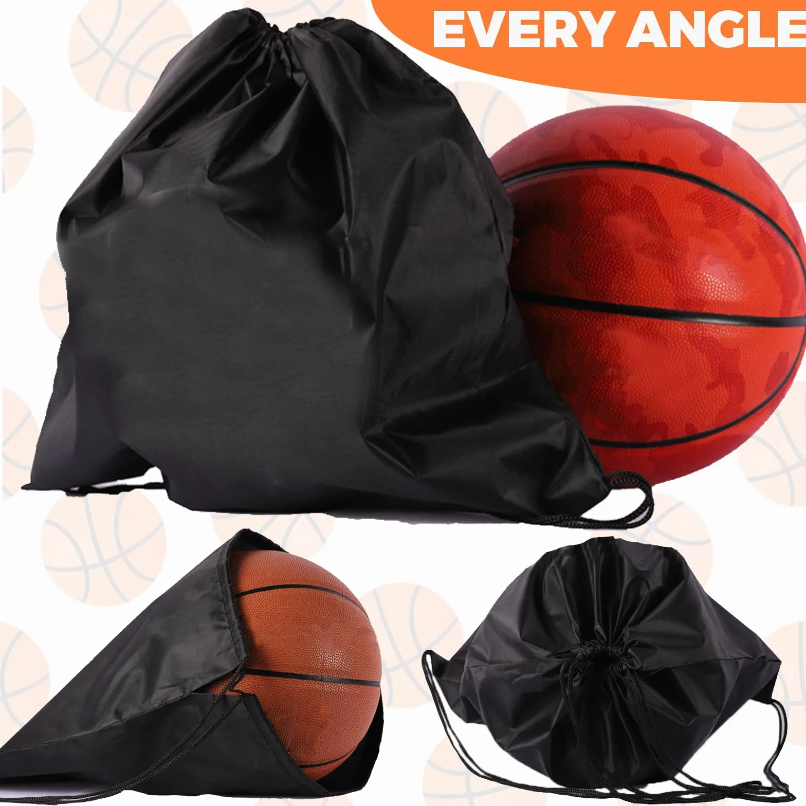 Guarda Pelotas Futbol, Mochila Baloncesto, Bolsa de Malla Deportiva Portátil para Fútbol, Balon, Tenis, Rugby, Voleibol
