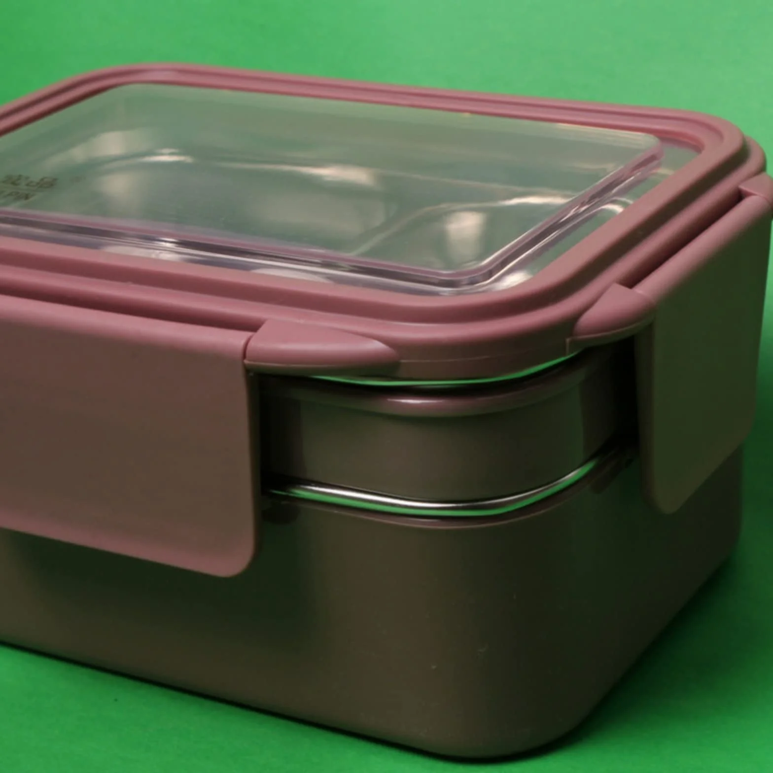 Cajas Bento fiambrera térmica caja de mantenimiento fresco for adolescentes trabajador oficina almuerzo empaquetado portátil for comida trabajo(2 Layer Khaki)
