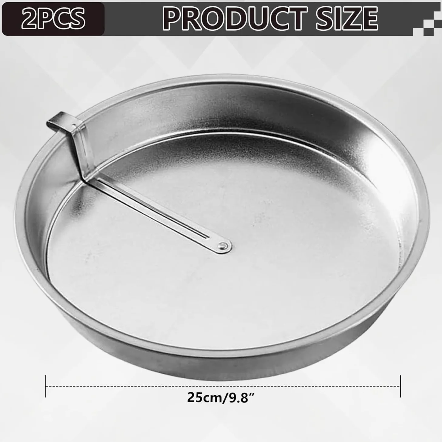 2 Moldes Redondos para Pasteles De 23 Cm (9 Pulgadas), Moldes Antiadherentes De Fácil Desmolde con Cuchilla Giratoria Incorporada, Moldes Resistentes Y Fáciles De Limpiar para La Cocina.