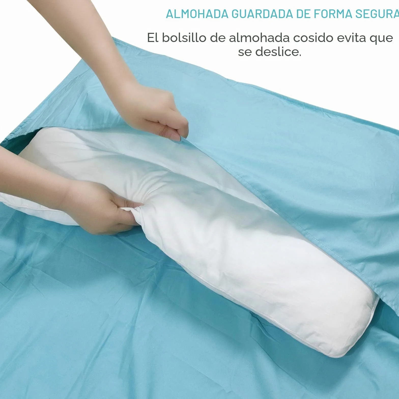 Saco de Dormir Ultraligero 2en1 XL-95 x 220 cm Sábana de Viaje de Microfibra con Compartimiento de Almohada