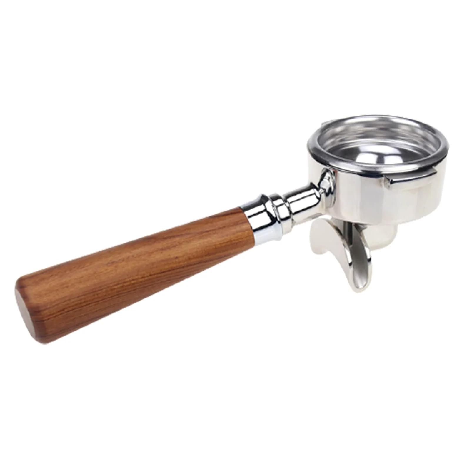 Mango de máquina de café de acero inoxidable de 58 mm, diseño desmontable, fácil de limpiar y usar, mango de máquina de café espresso